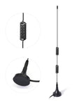 Magnetic Base FM Antenna for Indoor Home Stereo Receivers with Bluetooth that Actually Boosts FM Radio Reception, shown side view