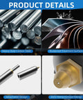 Heavy Duty 3 Inch Weld On Hinges 4 Pack With Grease Fittings Tough As Nails Carbon Steel product details including steel rods and grease fitting.