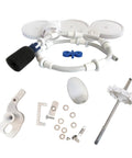 Polaris 180 280 Pool Cleaner Rebuild Kit with wheels, bearings, and hose components