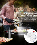 Ultra Bright Magnetic Grill Light With Flexible Gooseneck LED Beam Hands Free BBQ Lighting attached to grill for night cooking