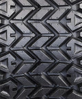 Close-up of tread pattern on All-Terrain ATV Bias Ply Tire 25x10.00-12 4-Ply Tire Only No Rim For Quad Bikes Built For Dirt Trails