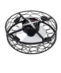 ALSKXaxna Ceiling Fan with Light 30W 3 Blades Pure Copper Motor for Bedroom, view of black metal frame and inner motor.