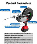 Heavy Duty Brushless Wire Tugger Electric Cable Pulling Machine With Variable Speed And Four Steel Guide Wheels showing key features and controls.