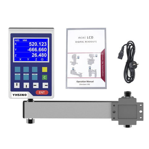 Top Shelf Lcd Digital Readout Display For Cnc Milling And Mini Lathe Machines to crush it with hella accurate precision showing LCD and manual.