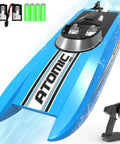 Rad High Speed RC Boat For Adults Up To 20 MPH With 2 Batteries And Reverse 24GHz Remote Controller Great For Pools And Lakes