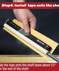 Applying grip tape from All In One Golf Grip Regripping Kit With 5oz Solvent, 15 Grip Tapes, Tape Remover Tool, Hook Blade And Rubber Vise Clamp.