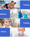 Peak Flow Meter For Home Lung Health, Easy To Use PEF And FEV1 Monitor For Adults And Kids 4 Plus, Pre Calibrated Sensor, No Setup Needed, Real Time Breath Health Tracking for training, wellness, tracking and clinical use