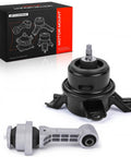 Engine Motor Mount And Torque Strut Mount Kit For Kia Soul 2010 2011 2012 2013 Front Right Replacement Fits 2.0L And 1.6L L4 Engines Durable Vibration Dampening, black and silver mounts