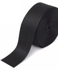 Durable Black 1 Inch Polypropylene Webbing Strap Flat Tape for Bags Backpacks Belts Slings and Collars UV Resistant Outdoor Grade Gear