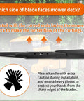 Beefy Heavy Duty 42 Inch Mower Blades Two Pack Fits Cub Cadet Troy Bilt 42 Inch Decks And Craftsman LT1500 installation guide