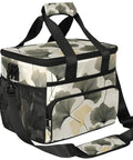 Insulated Picnic Backpack Lunch Bag For On The Go Keeps Food Fresh Large 12 Inch By 9 Inch By 10 Inch Tote leaf design