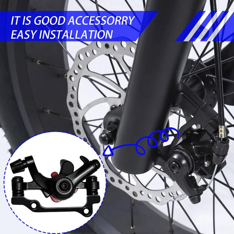 Aluminum Alloy Mechanical Disc Brake Caliper Set For Front And Rear Universal Fit For Folding Road Mountain And BMX Bikes