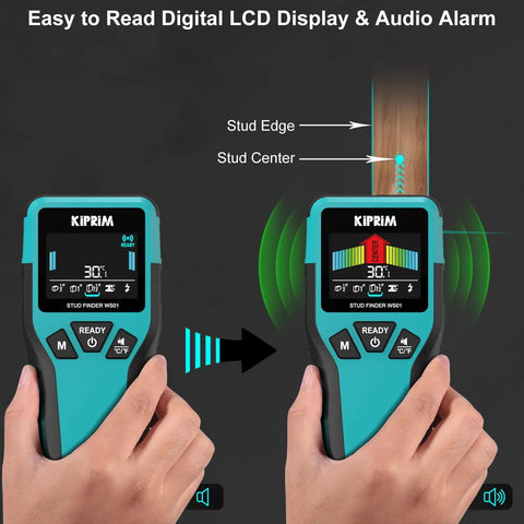 Straight Shooter Stud Finder And Digital Wall Scanner With Triple Depth Modes And Reliable Live Wire Detection For Zero Stress Home Fix Ups And Weekend Builds