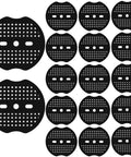 Black 200 Pcs Landscape Staple Gasket Washers for Weed Barrier Fabric Lawn and Garden Yard Tents, approx 2.76 x 2.56 in pieces