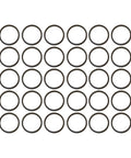 Top Tier 276 Fkm Viton O Rings featuring 90 durometer hardness arranged in a grid, brown synthetic seals for fuel systems.