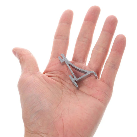 Heavy Duty Aluminum Refrigerator Shelf Clips And Freezer Shelf Hooks For Home And Commercial Use, silver clip on hand