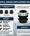 4 Pack Brake Caliper Slide Pin Bushing Kit With Rubber Boot Replacement Kit And Guide Pin Sleeve For OEM 47775