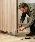 Heavy Duty Gate Support Wheel Quietly Fixes Sagging Wood Doors With Smooth Rolling Caster, installation under wood door.
