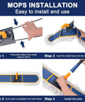 Steps to install 36 Inch Commercial Dust Mop With Heavy Duty Long Handle Pro Grade Industrial Dry Mop For Hardwood Tile Concrete And Garage Floors