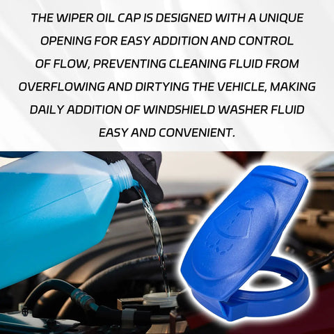 Windshield Washer Fluid Cap For VW Atlas Tiguan Jetta GTI Replacement Reservoir Cap Durable Leak Proof ABS Plastic