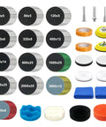 192 Piece Drill Sanding Disc Kit With 60 To 5000 Grit Polish Attachments includes various sanding discs and foam pads.