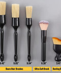 Six Piece Car Detailing Brush Set With Ultra Soft Boar Hair Detail Brushes For Wheels Air Vents Leather Seats And Interior Exterior Cleaning Safe For Cars Trucks SUVs RVs And Motorcycles The Ultimate Auto Detailing Kit