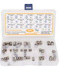 Top Grade 51 Piece Stainless Steel Thread Repair Insert Kit For M5 To M8 Metric Sizes Perfect Fixing Stripped Engine Blocks Gearboxes And Heavy Machinery Without Swapping Parts Hard 303 Steel Corrosion Proof Tools open case with assorted threaded inserts
