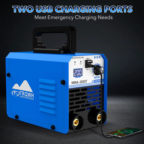 Mini Stick Welder 110V 200A Portable Inverter Welding Machine With Hot Start And IGBT 5 Rods Included Plug And Play