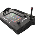 CQ-18T 16 Channel Digital Mixer Bundle With 19 Inch Rack Kit And 7 Inch Touchscreen angled view