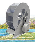 Low Flow High Torque Hydroelectric Turbine Generator For Remote Power, Water Wheel Generator For Rivers And Canals, shown front view