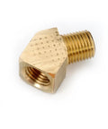 Brass 45 Degree Street Elbow Pipe Fitting One Quarter Inch Female By One Quarter Inch Male Pipe Thread for plumbing jobs