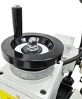 Killer Universal Tool Grinding Machine With 360 Degree Swivel Head And Slick Sharpening Action For Shop Floor Metal Blades Running At 2800 RPM Zero Hassle Works Great top view of sharpening dial and swivel mechanism.
