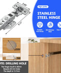 Heavy Duty 20 Inch Hidden Cabinet Door Slide Pro Kit Loodmeo With Forstner Bit And Soft Close For Hidden Cabinet Doors