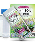 Soil pH And Nitrogen Test Kit With Test Tube 100 Tests Easy To Use Home Garden Lawn Yard Grass Testing Kit box and components visible