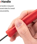 Hand holding Probe Set Three-Piece Pro Grade For Precision Work With Narrow Blunted Tips Fits 1/16, 1/8, And 3/16 Inch Holes