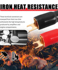 Top Tier 0 Gauge Fork Connectors For Car Audio Power Cables with heat-resistant iron, ideal for engine compartment use.