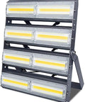 Beast Mode 1000W LED Flood Light With IP65 Outdoor Waterproof Rating For Super Bright Garage And Driveway Lighting Built Tough Like Nails With Fifty Thousand Hour Lifespan Drip Proof Spotlight All Day Long, featuring a rugged metal design.