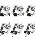 Six Pack Stainless Steel Car Trailer Door Latch T-Handle Locking Paddle Entry Door Lock For Truck Toolbox And RV Secure Latch