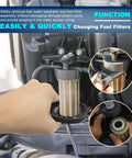 Using Three Piece Outboard Bearing Carrier Puller Set With Fuel Filter Water Separator Wrench For Yamaha Johnson Evinrude Mercury Honda MerCruiser Marine Engines