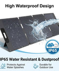 220W Portable Solar Panel For Power Stations And On The Go Off Grid RV Camping Foldable Solar Charger Kit IP65 Waterproof And Weatherproof