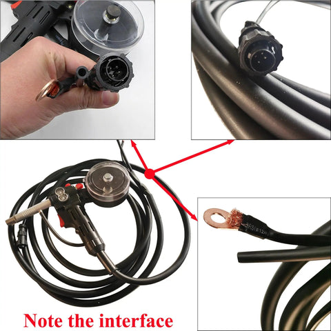 Details of Aluminum Spool Gun For Easy Aluminum Welding With 5M Cable DC24V Fits Miller 210 Spoolmate 3035 Weld Torch Tool