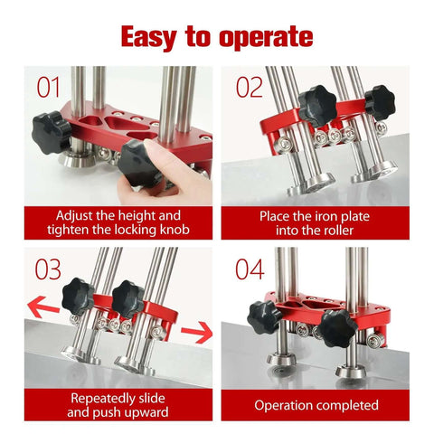 Step-by-step guide for using Dual Station Sheet Metal Roller And Bender For 0 To 100 Degree Bend Range With Anti Scratch Painted Surface
