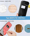 Adhesive Door Mount For Video Doorbell 2021 Gen 1 Not For 2025 Gen 2 No Drill Bracket Black with adhesive and screw installation options.