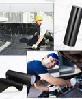 Self Adhesive Go-To Aluminized Fiberglass Heat Shield Tape 12 By 118 Inches used for roofing and auto engine protection