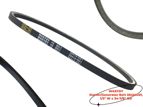EZGO TXT Gas Starter And Drive Belt Kit For Golf Carts 1994 To 2013 With 295cc And 350cc Robin Engines OEM 72054G01
