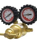 Uniweld RMC100 Centurion acetylene regulator with dual gauges, brass body, A-outlet connection and 200 CGA inlet