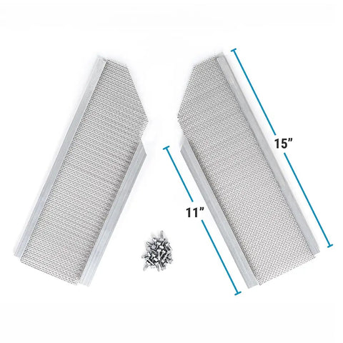 High Flow Inside Miter Kit Gutter Guard 3 Pack For 5 Inch Gutters Stainless Steel 8 Mesh Micro Mesh Design Pre Cut Fit Easy Install