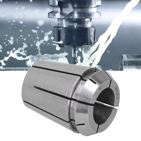 Pro Grade High Speed Steel HSS Tapping Collet Chuck 18X14.5mm Taper Sleeve For CNC with water splashes in background.