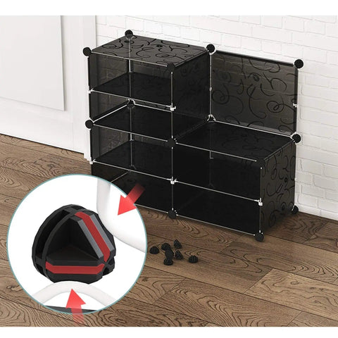 Modular Six Tier Shoe Rack Storage Shelf Two Column Design Holds Twenty Four Pairs Heavy Duty Plastic Build Compact Apartment Entryway Setup Easy Assembly Game Changer Bedroom Dorm Living Room