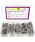 Stainless Steel Hitch Pin Clip Kit 80 Piece Set With Six Sizes For Hitch Pin Lock Systems Trucks And Engine Repair Gear Up